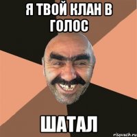 я твой клан в голос шатал