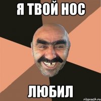 я твой нос любил