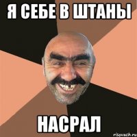 я себе в штаны насрал