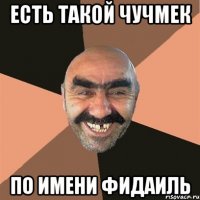 есть такой чучмек по имени фидаиль