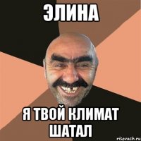 элина я твой климат шатал