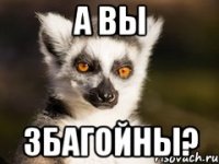 а вы збагойны?