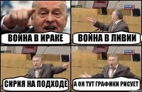 ВОЙНА В ИРАКЕ ВОЙНА В ЛИВИИ СИРИЯ НА ПОДХОДЕ А ОН ТУТ ГРАФИКИ РИСУЕТ