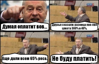 Думал оплатит вов... Друзья сказали: разница пве-пвп шмота 300% и 40%. Еще дали всем 65% реса. Не буду платить!