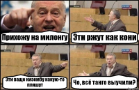 Прихожу на милонгу Эти ржут как кони Эти ваще кизомбу какую-то пляшут Чо, всё танго выучили?