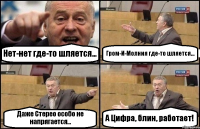 Нет-нет где-то шляется... Гром-И-Молния где-то шляется... Даже Стерео особо не напрягается... А Цифра, блин, работает!