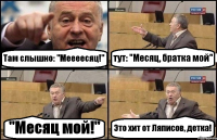 Там слышно: "Меееесяц!" тут: "Месяц, братка мой" "Месяц мой!" Это хит от Ляписов, детка!