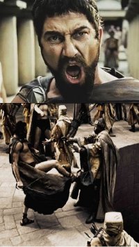 Создать мем Sparta