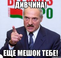 дивчина! еще мешок тебе!