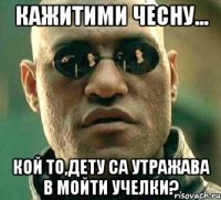 кажитими чесну... кой то,дету са утражава в мойти учелки?