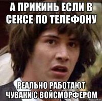 а прикинь если в сексе по телефону реально работают чуваки с войсморфером