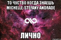 то чуство когда знаешь michelle-stefany andrade лично