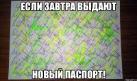если завтра выдают новый паспорт!