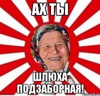 ах ты шлюха подзаборная!