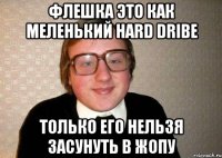 флешка это как меленький hard dribe только его нельзя засунуть в жопу