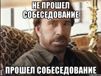 не прошел собеседование прошел собеседование