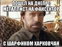 пошел на днепр - металлист на фансектор с шарфиком харковчан