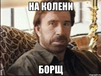 на колени борщ