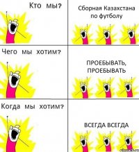 Сборная Казахстана по футболу проебывать, проебывать всегда всегда