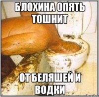 блохина опять тошнит от беляшей и водки