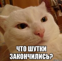  что шутки закончились?