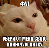 фу! убери от меня свою вонючую пятку