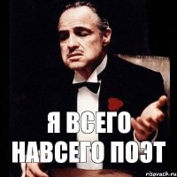 я всего навсего поэт