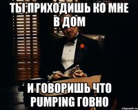 ты приходишь ко мне в дом и говоришь что pumping говно