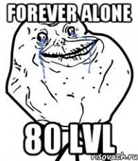 forever alone 80 lvl