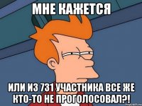 мне кажется или из 7з1 участника все же кто-то не проголосовал?!