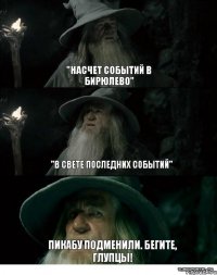 "Насчет событий в Бирюлево" "В свете последних событий" Пикабу подменили. Бегите, глупцы!