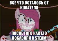 всё что осталось от копателя после того как его лобавили в steam