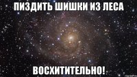 пиздить шишки из леса восхитительно!