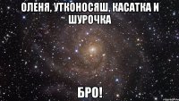 оленя, утконосяш, касатка и шурочка бро!