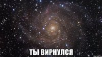  ты вирнулся