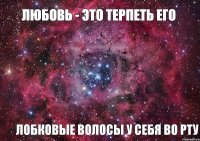 Любовь - это терпеть его Лобковые волосы у себя во рту