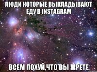 люди которые выкладывают еду в instagram всем похуй,что вы жрете