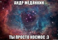 андр медянкин ты просто космос :3