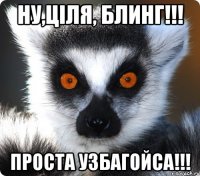 ну,ціля, блинг!!! проста узбагойса!!!