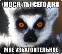 мося, ты сегодня мое узбагоительное