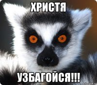 христя узбагойся!!!