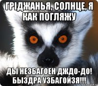 гріджанья, солнце, я как погляжу ды незбагоен дждо-до! быздра узбагойзя!!!