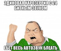 2диновая карозеррия с 24 битным звуком ебет весь автозвук блеать