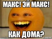 макс! эй макс! как дома?