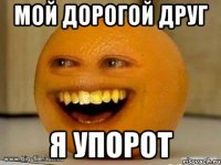 мой дорогой друг я упорот