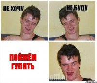 Не хочу Не буду пойжём гулять