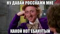 ну давай росскажи мне какой кот ебанутый