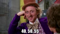  40, 50, 55