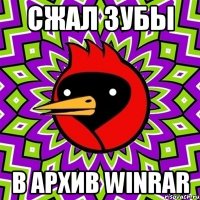 сжал зубы в архив winrar