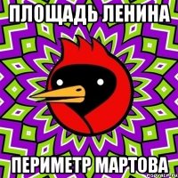 площадь ленина периметр мартова